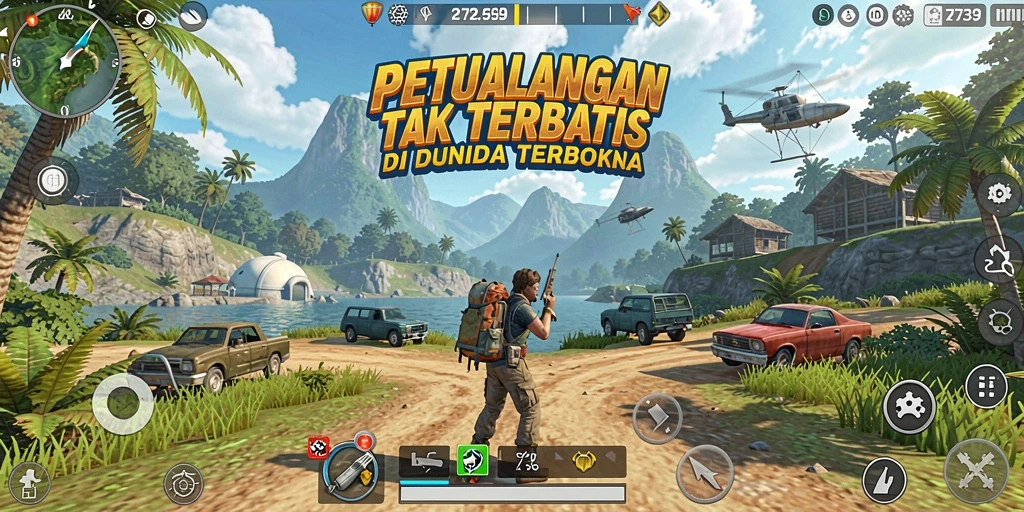Screenshot gameplay yang menampilkan petualangan mendebarkan di Open World.