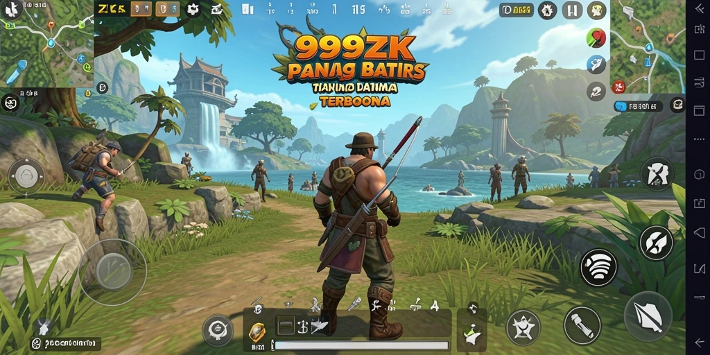 Tampilan gameplay <strong>999ZK</strong> di dunia terbuka yang luas.