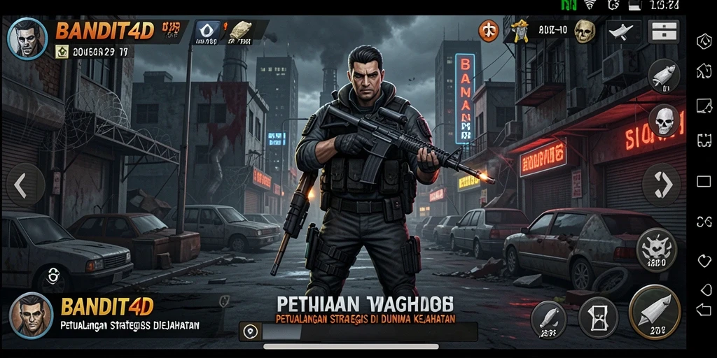 Tampilan seru dan penuh aksi dari gameplay BANDIT4D.