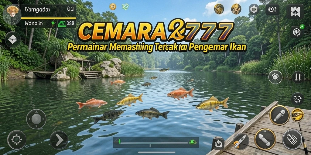 Tampilan gameplay CEMARA777 yang menampilkan keseruan memancing.