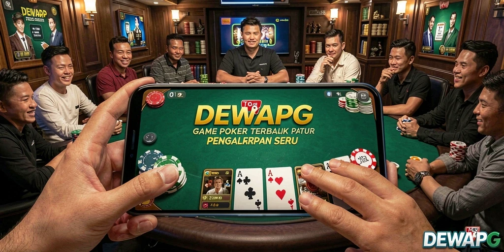 Screenshot DEWAPG menunjukkan tampilan grafis dan gameplay poker yang menawan.
