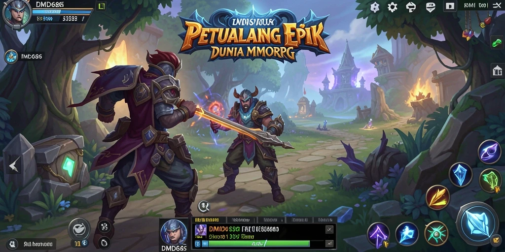Screenshot gameplay DMD686 menampilkan aksi petualangan yang seru dan grafis yang menakjubkan.