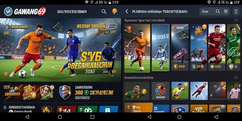 Tampilan menarik dari GAWANG69 dengan fitur sportsbook.