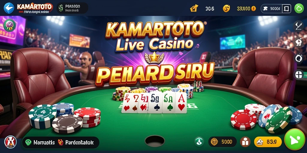Gameplay seru KAMARTOTO dengan dealer langsung dan permainan nyata.