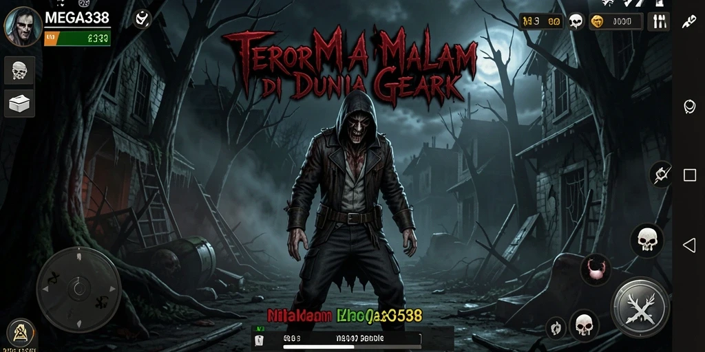 Tampilan gameplay horror mendebarkan di MEGA338.
