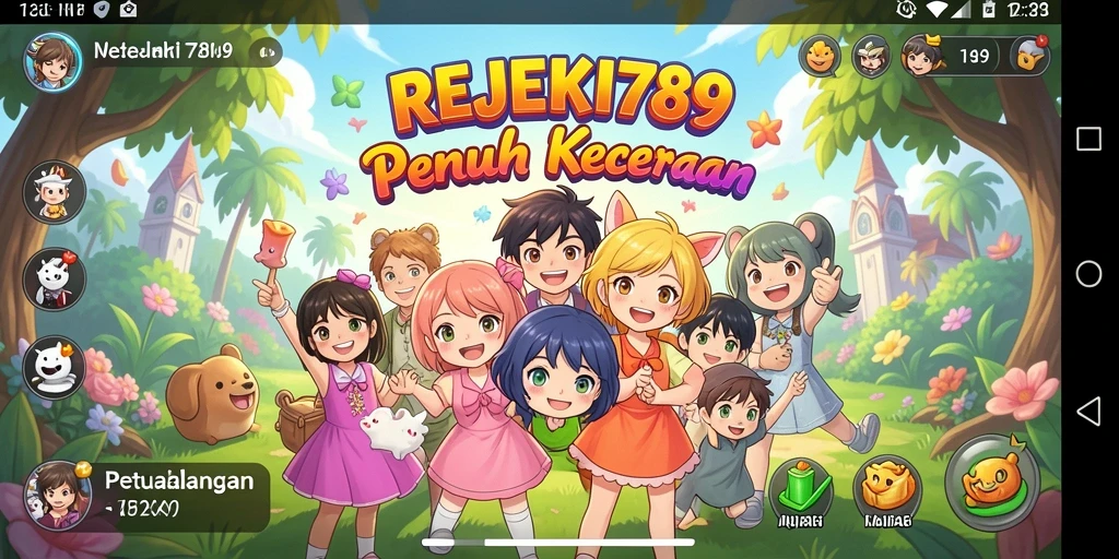 Tampilan menarik dari gameplay REJEKI789 dengan karakter anime.