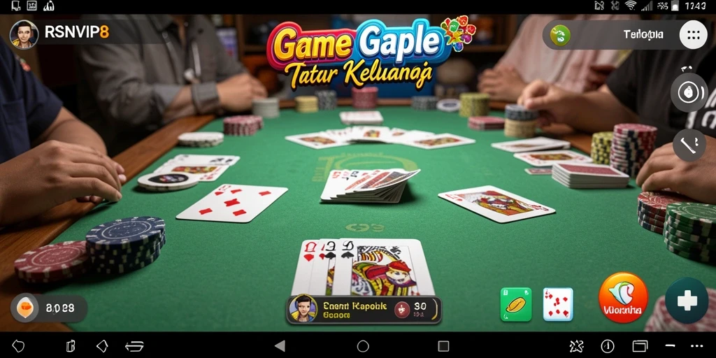 Tampilan gameplay seru dari permainan Gaple RSNVIP8.