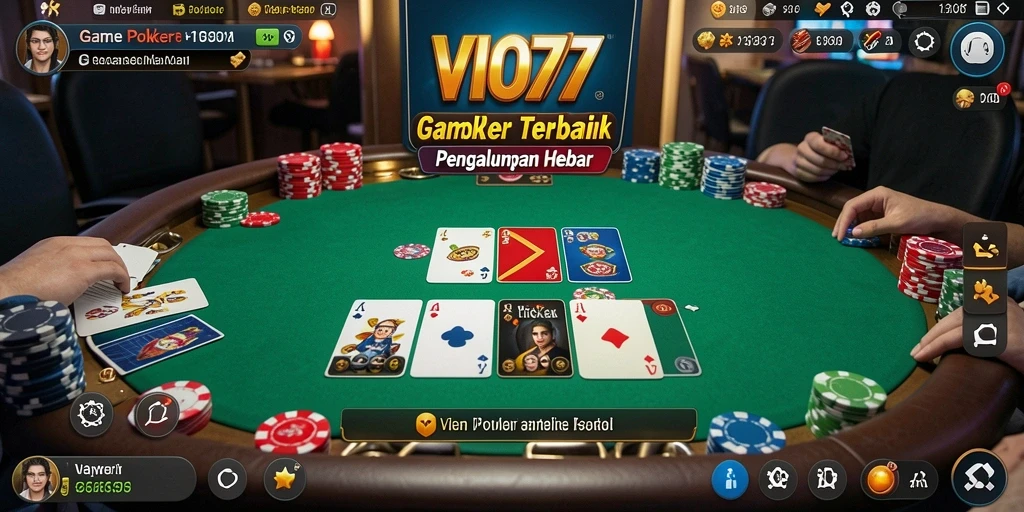 Tampilan menarik dalam permainan Poker di VIO77.