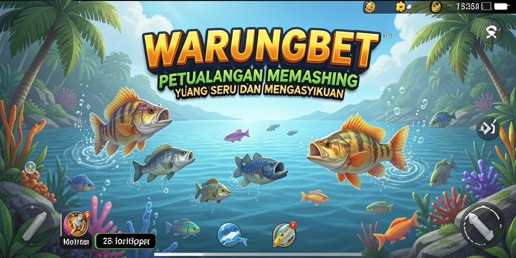 Tampilan menarik dari gameplay memancing di WARUNGBET.